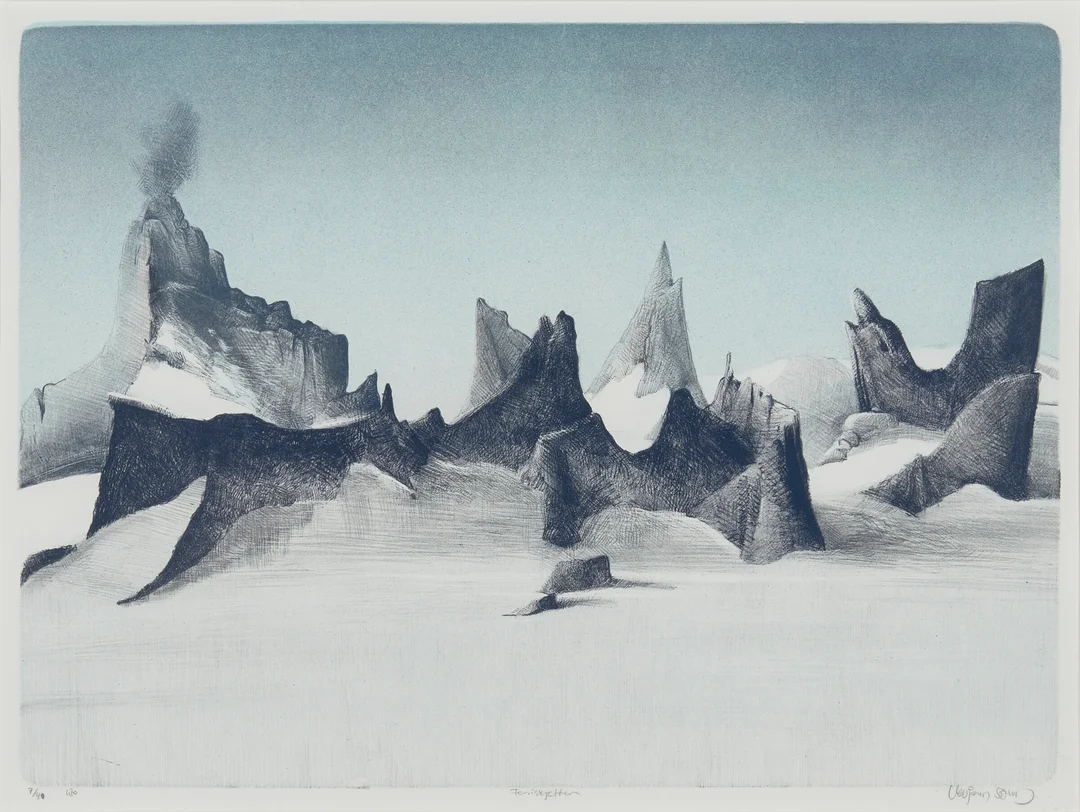 Sand, Vebjørn — "Fenriskjeften" — Kunst/Grafikk — Blomqvist