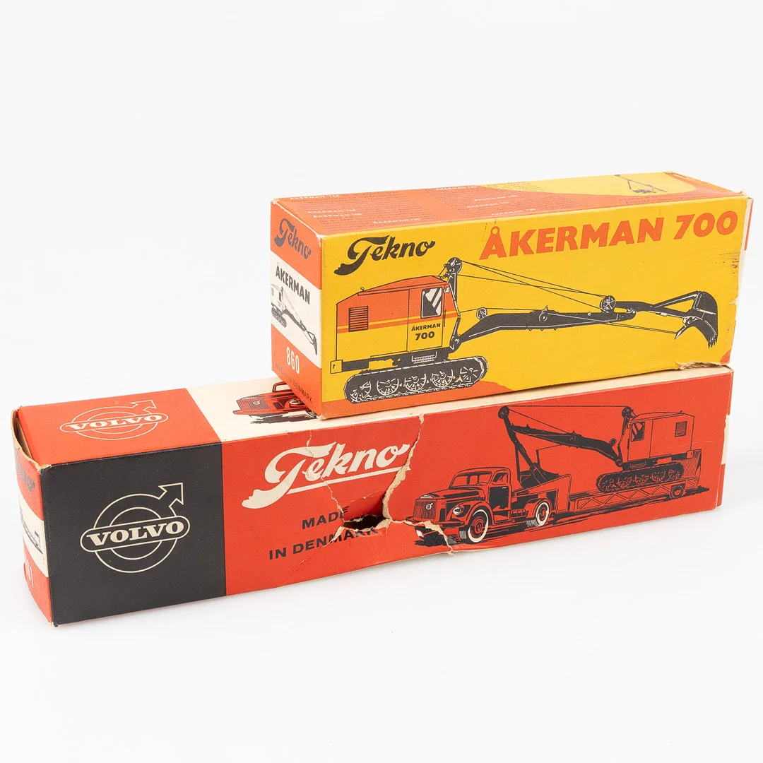 MODELLBILAR, 2 st, Tekno Danmark. — Model cars — Stockholms Auktionsverk Helsingborg