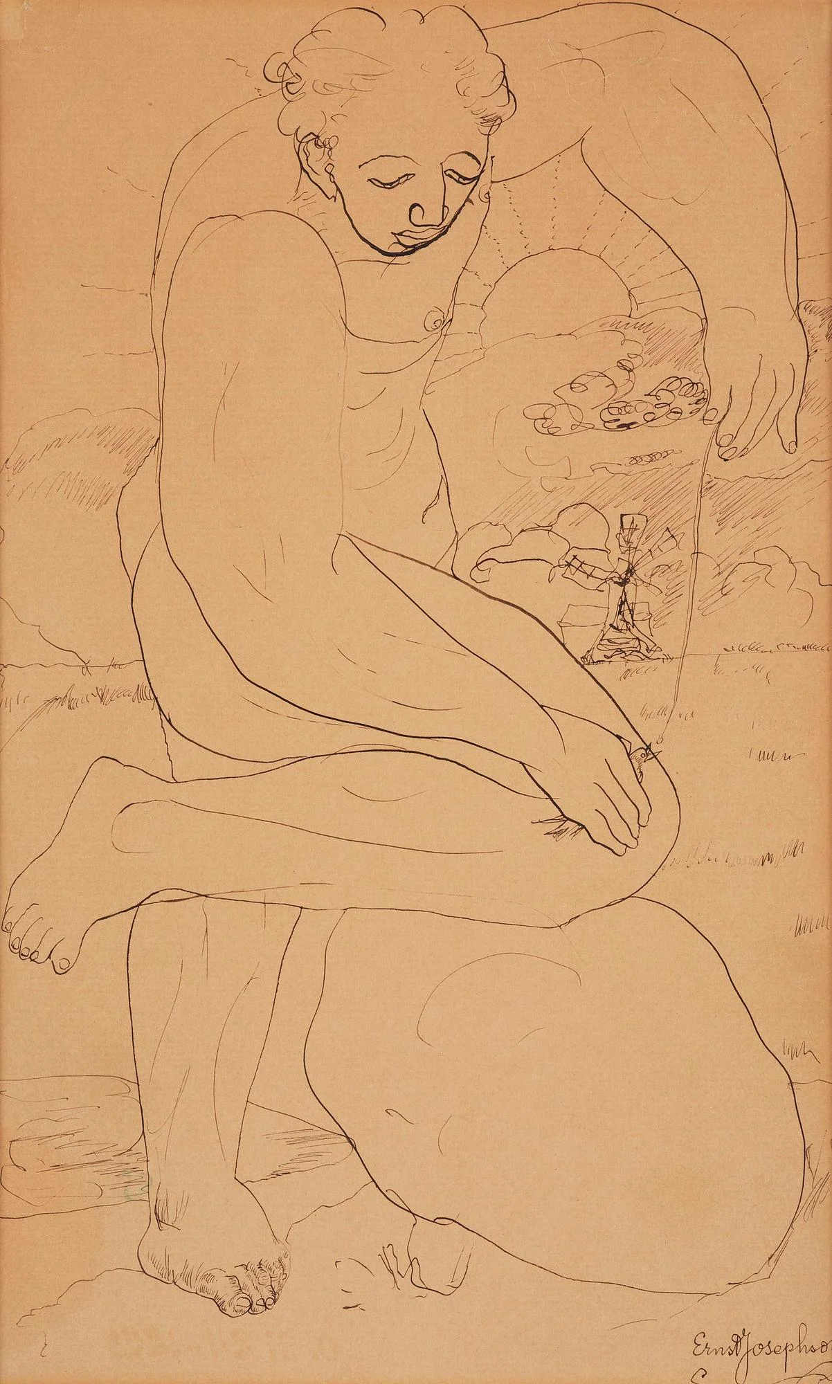 Ernst Josephson, "Papageno (Fågelfångaren)". — Bukowskis