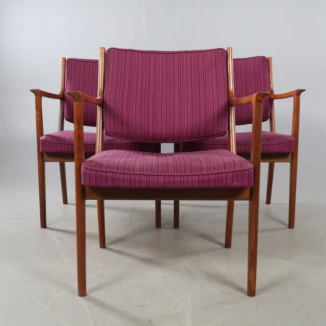 KARL-ERIK EKSELIUS. KARMSTOLAR, 3 st, JOC Vetlanda,1960-tal.