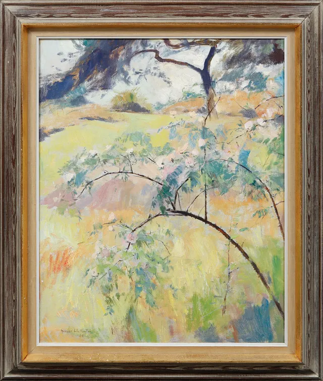 GUNNAR WALLENTIN. "Rosa Canina" olja på duk, signerad och daterad -54.