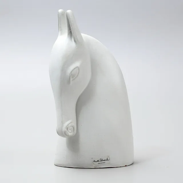 ANETTE EDMARK. Hästhuvud, skulptur, keramik, Ikea.
