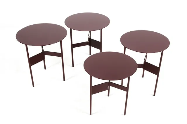 Jonas Trampedach for HAY. Four side tables / coffee tables, model Shim (4)