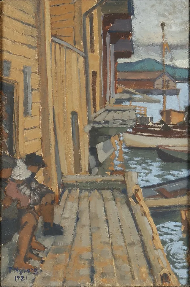 FRANS NYBERG. , olja på duk, signerad, daterad 1921.