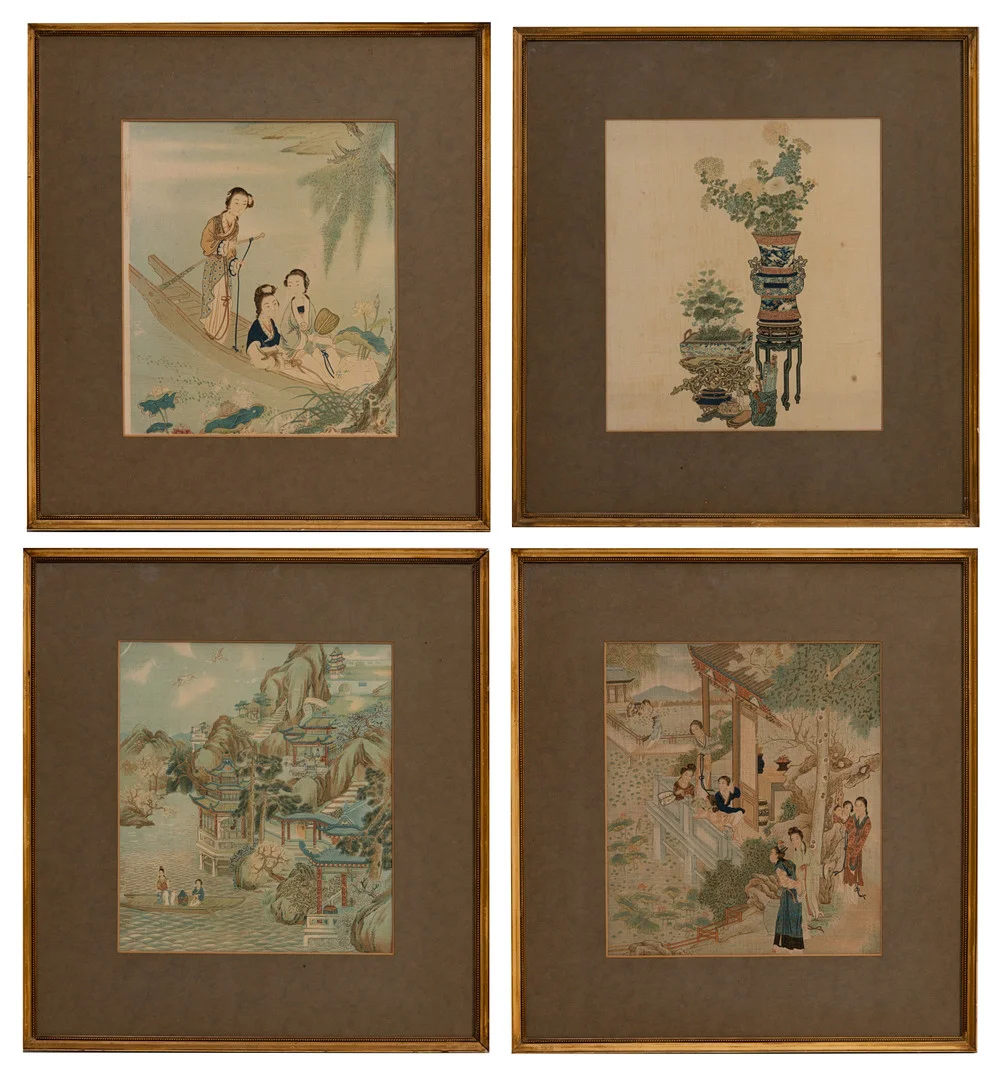 CHINESE SCHOOL, PAINTINGS ON SILK, 19/20TH CENTURY. — Paintings — Ma San Auction