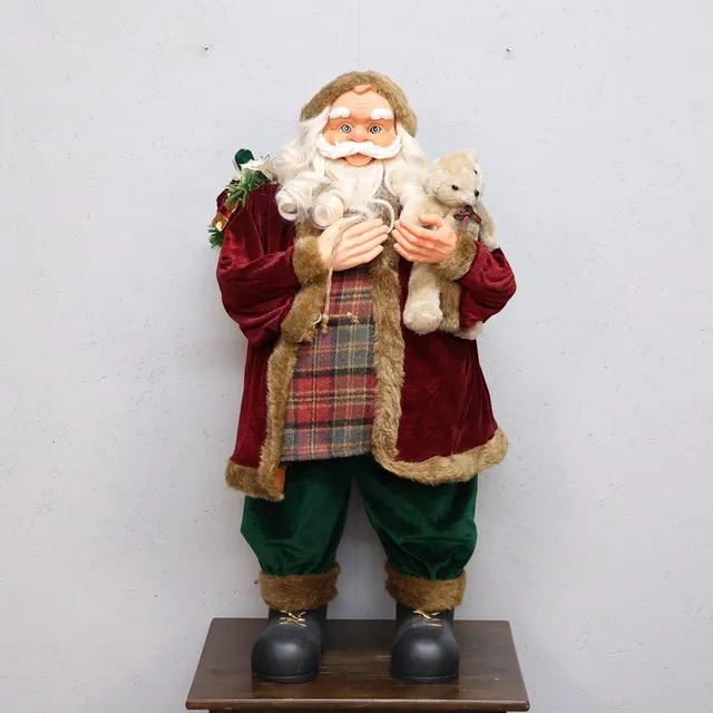 JULTOMTE, stor modell, textil och plast.