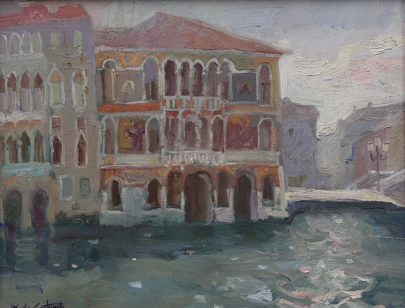 EMILIA CASTAÑEDA. "Casa Ducal, Venecia". — Paintings — Balclis