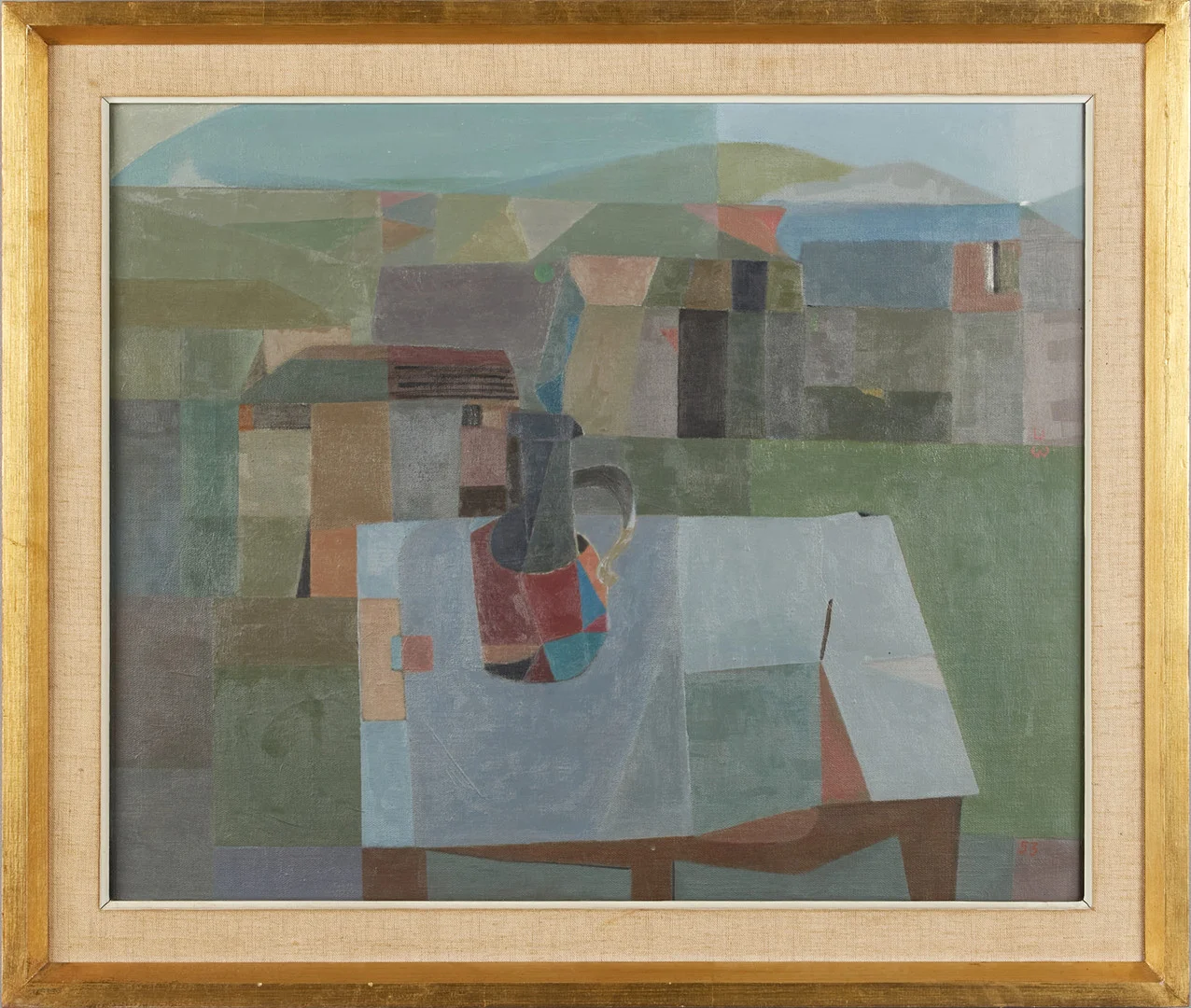 ULF WIKSTRÖM (Sverige, 1916-1981). "Från balkongen", signerad på spännramen, daterad 53, olja på duk. — Paintings — Crafoord Auktioner Stockholm