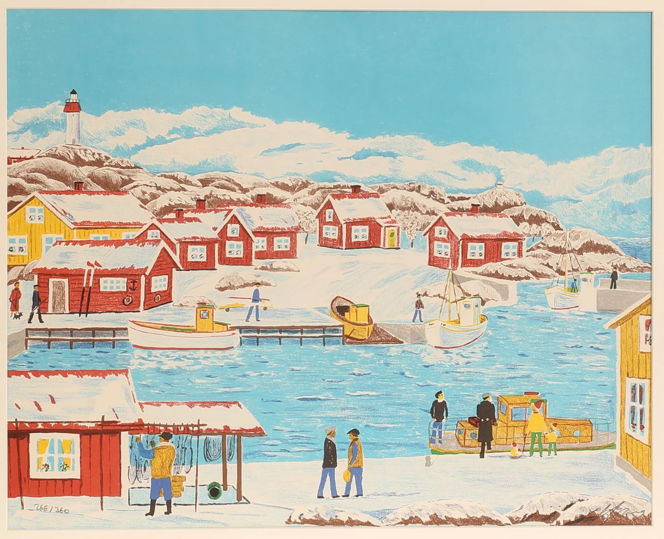 CURT SJÖBERG. Färglitografi, signerad och numrerad. — Engravings & Prints — RA Auktionsverket Norrköping