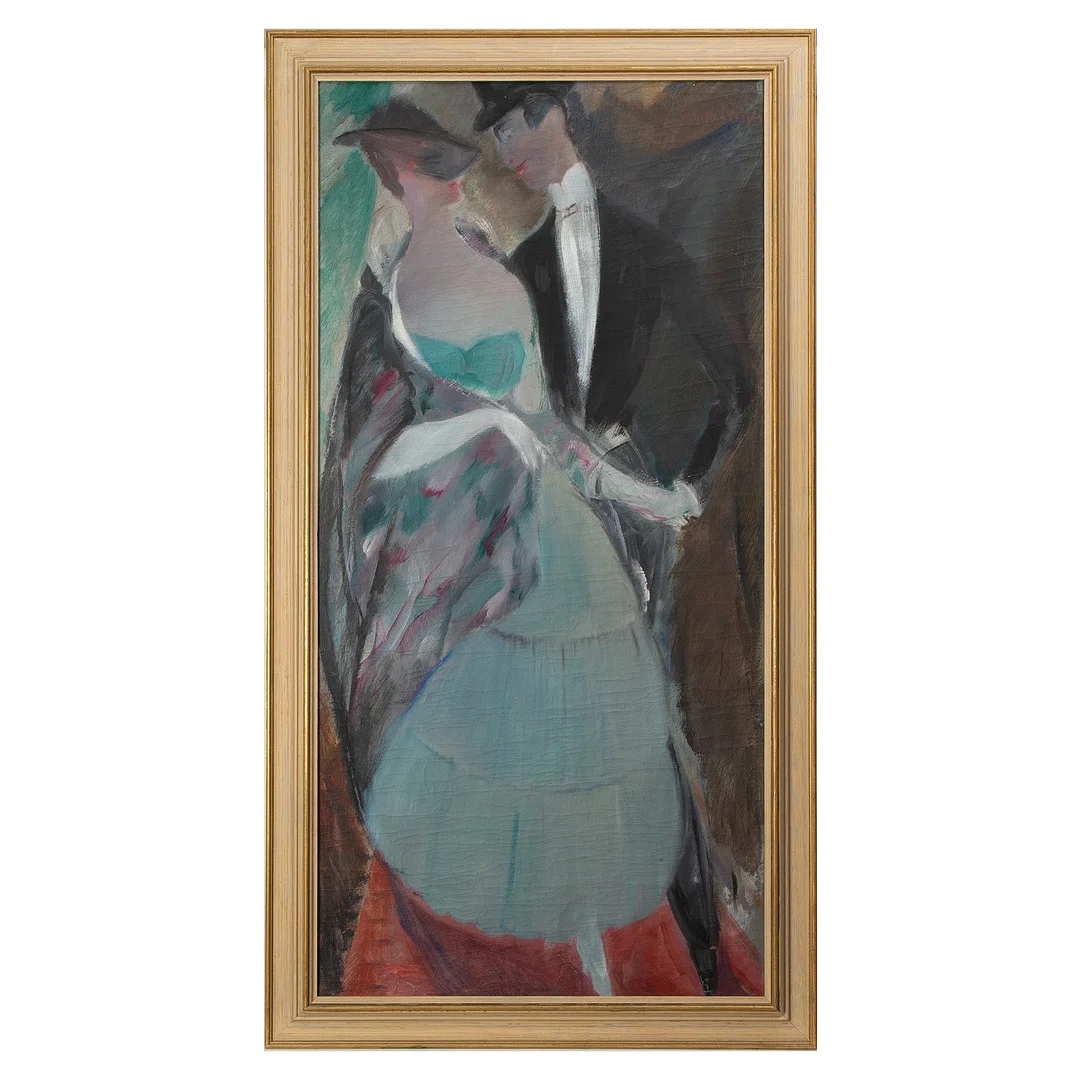 SVANTE BERGH. Kvinna och man. — Paintings — Stockholms Auktionsverk Göteborg