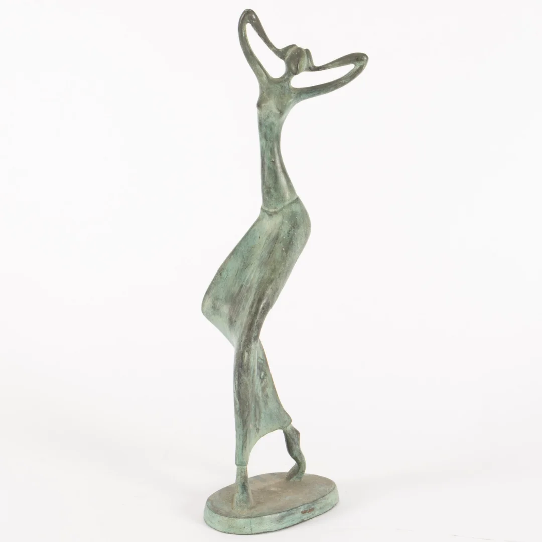 Ubekendt kunstner. Kvinde af bronze — Paintings and sculptures/Other pictorial art and sculptures — Lauritz