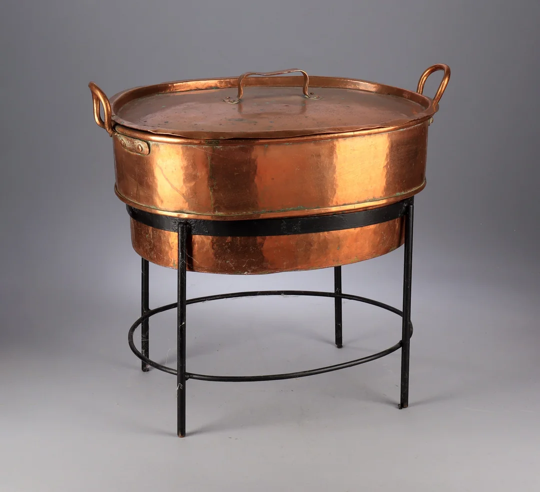 Copper poultry pot, 19th century — Silver, bronze, copper and pewter/Bronze, copper, brass, pewter — Lauritz
