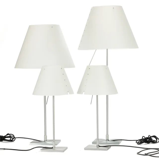 Paolo Rizzatto for Luceplan. Four Table Lamps model 'Costanza' (4)