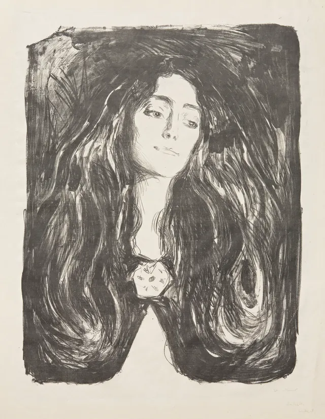 Munch, Edvard — "Brosjen. Eva Mudocci"/ "The Brooch. Eva Mudocci" 1903