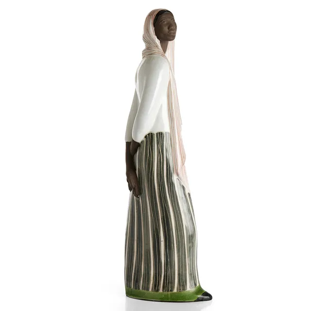 MARI SIMMULSON. Figurin, ”Indonesiskan”, Upsala Ekeby, modell 4159, 1954-63, signerad, glaserat lergods.