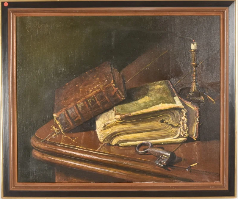 JOHNNY OPPENHEIMER. Olja på duk. — Paintings — Halmstads Auktionskammare