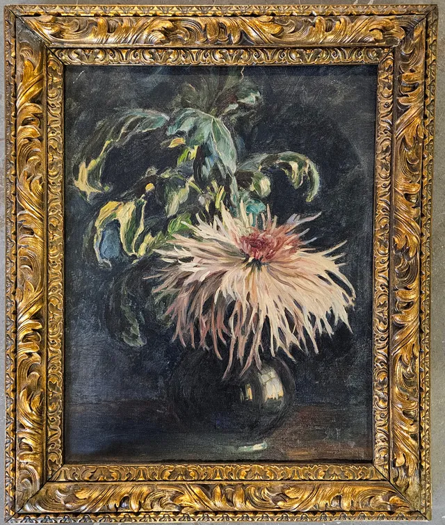 JOHAN BLADH. Blomsterstilleben. Olja på duk. Signerad och daterad 1933.