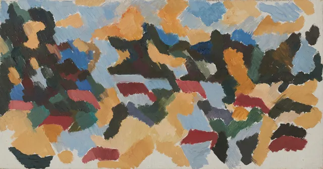CHRISTIAN VOULETHE (1922-1989). Komposition, olja på duk.