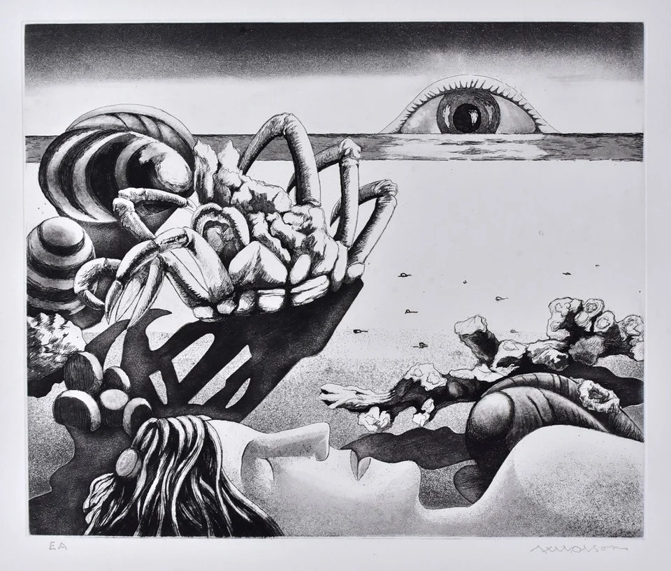 AXEL OLSON. Etsning. — Engravings & Prints — Halmstads Auktionskammare