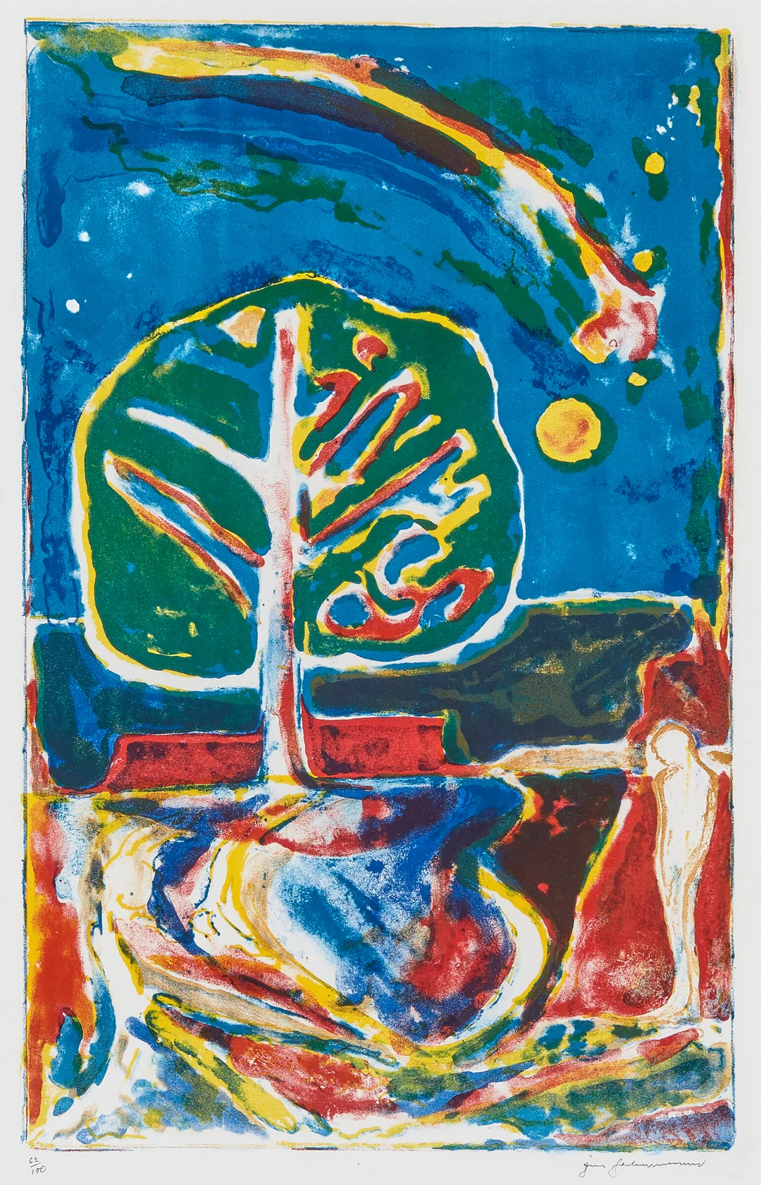 Johannessen, Jens — "Stjerneskudd" 1985 — Kunst/Grafikk — Blomqvist