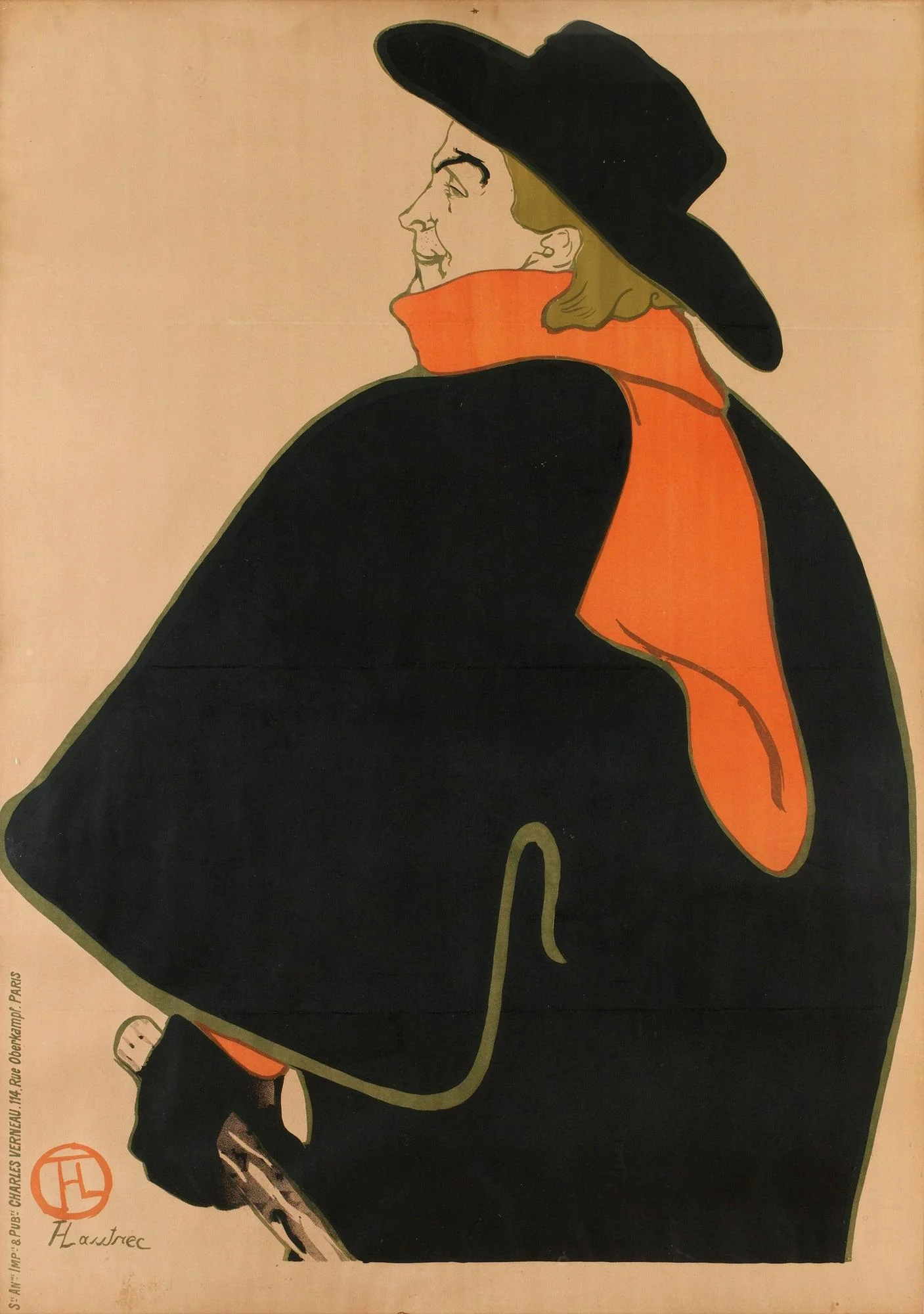 Henri de Toulouse-Lautrec, "Aristide Bruant, dans son cabaret". — Bukowskis