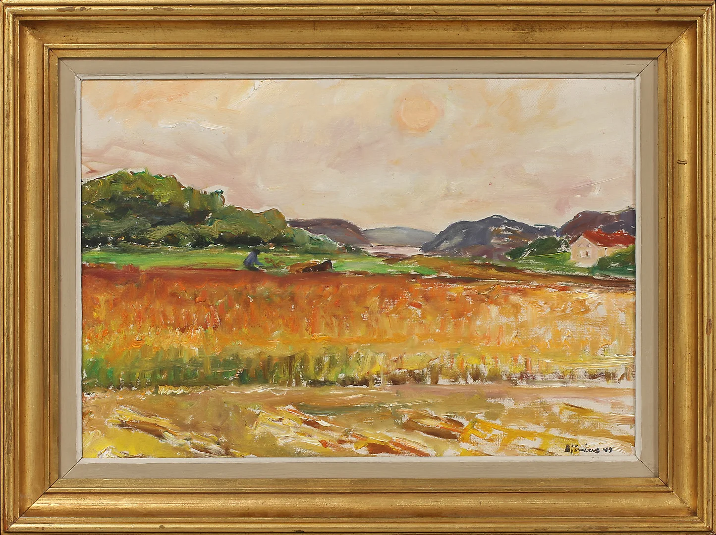EVALD BJÖRNBERG. "Klöverön, Marsstrand", olja på duk, daterad 47. — Paintings — Göteborgs Auktionsverk