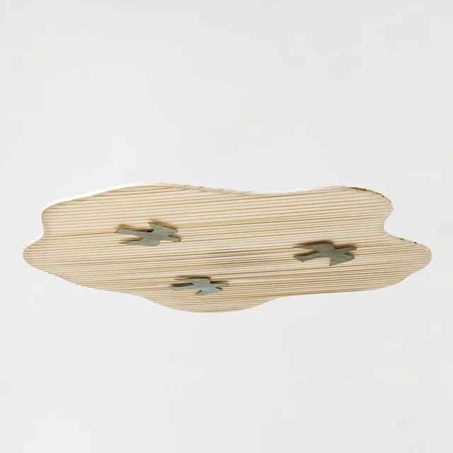 HANS BERGSTRÖM. Takplafond, ateljé Lyktan, Åhus 1940-50-tal, Swedish Modern, organisk form.