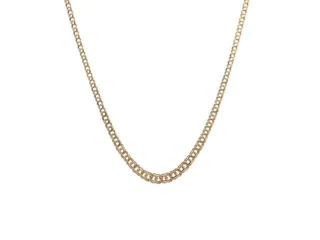 COLLIER, 18K guld, doserad bismarcklänk, längd 42 cm, vikt 14,9 g.
