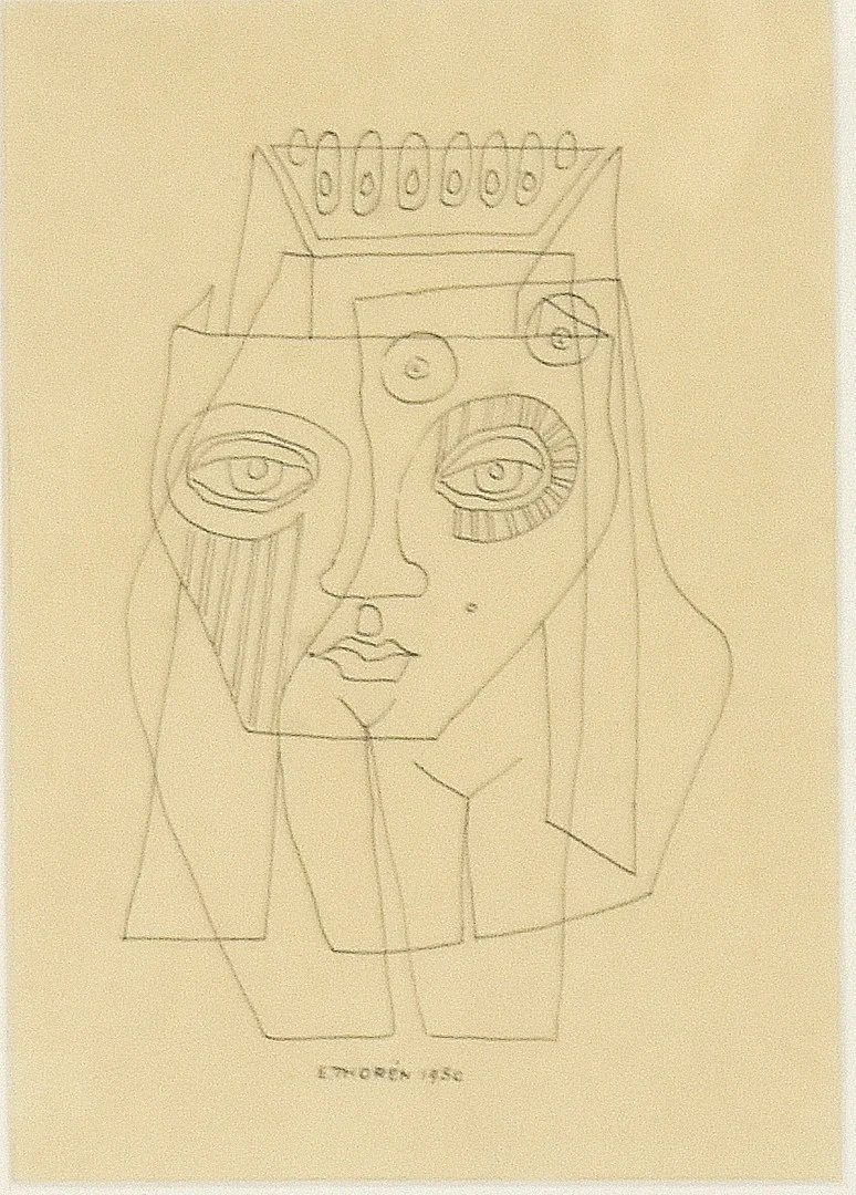 ESAIAS THORÉN. Tuschteckning. — Drawings — Halmstads Auktionskammare