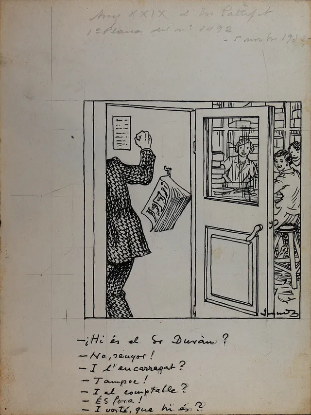 JOAN JUNCEDA. Comic vignette.