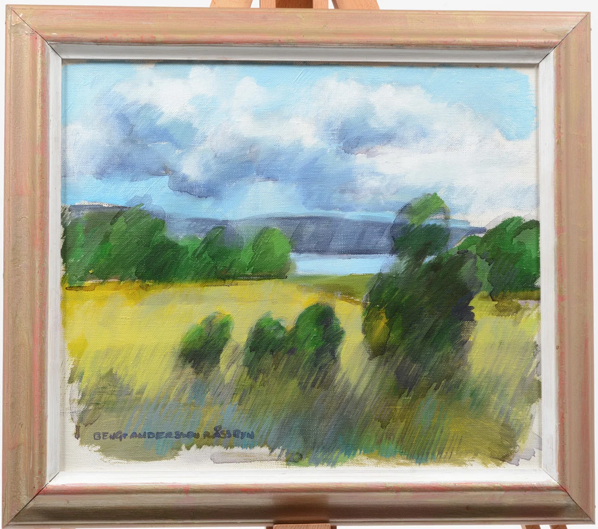 BENGT ANDERSSON. Råssbyn "Molnskugga", Olja på duk. — Paintings — Connoisseur Bokauktioner