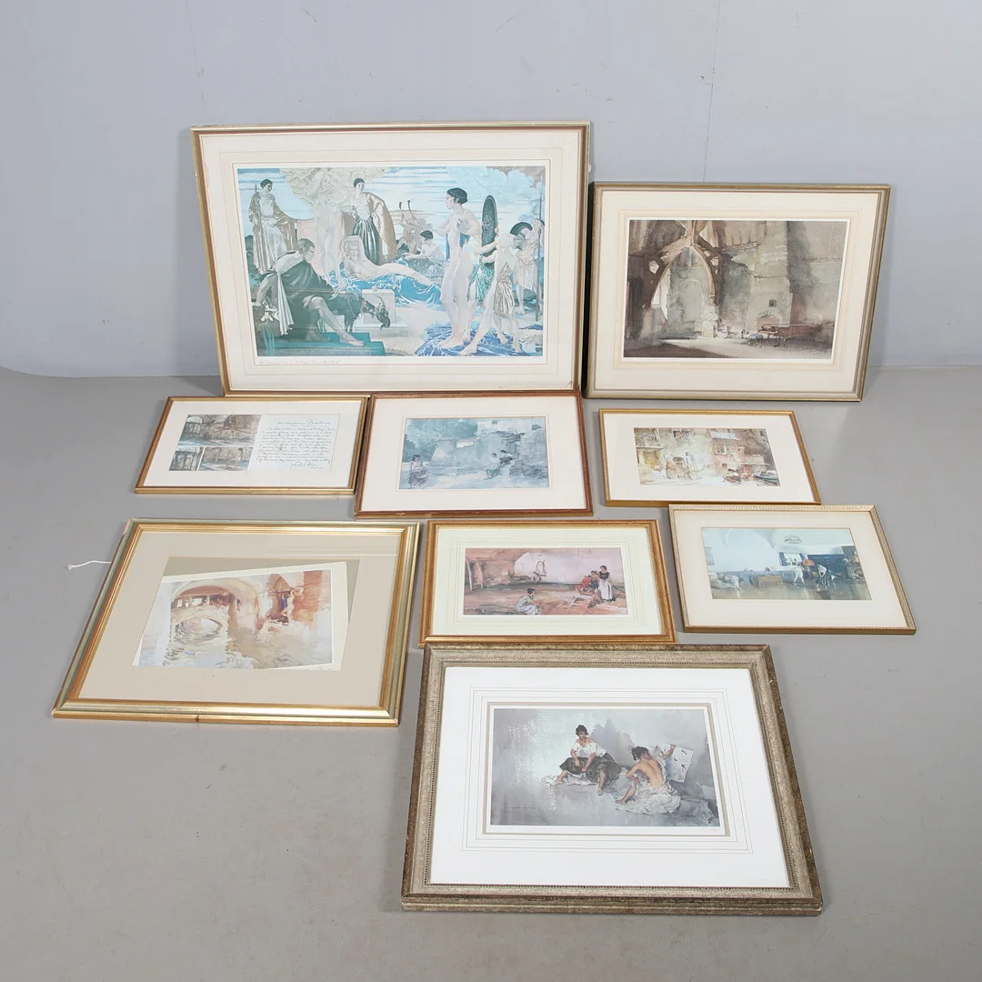 AFTER SIR WILLIAM RUSSELL FLINT, R.A., R.O.I. (SCOTTISH, 1880-1969). A COLLECTION OF UNSIGNED COLOUR PRINTS. — Engravings & Prints — Lawrences Auctioneers