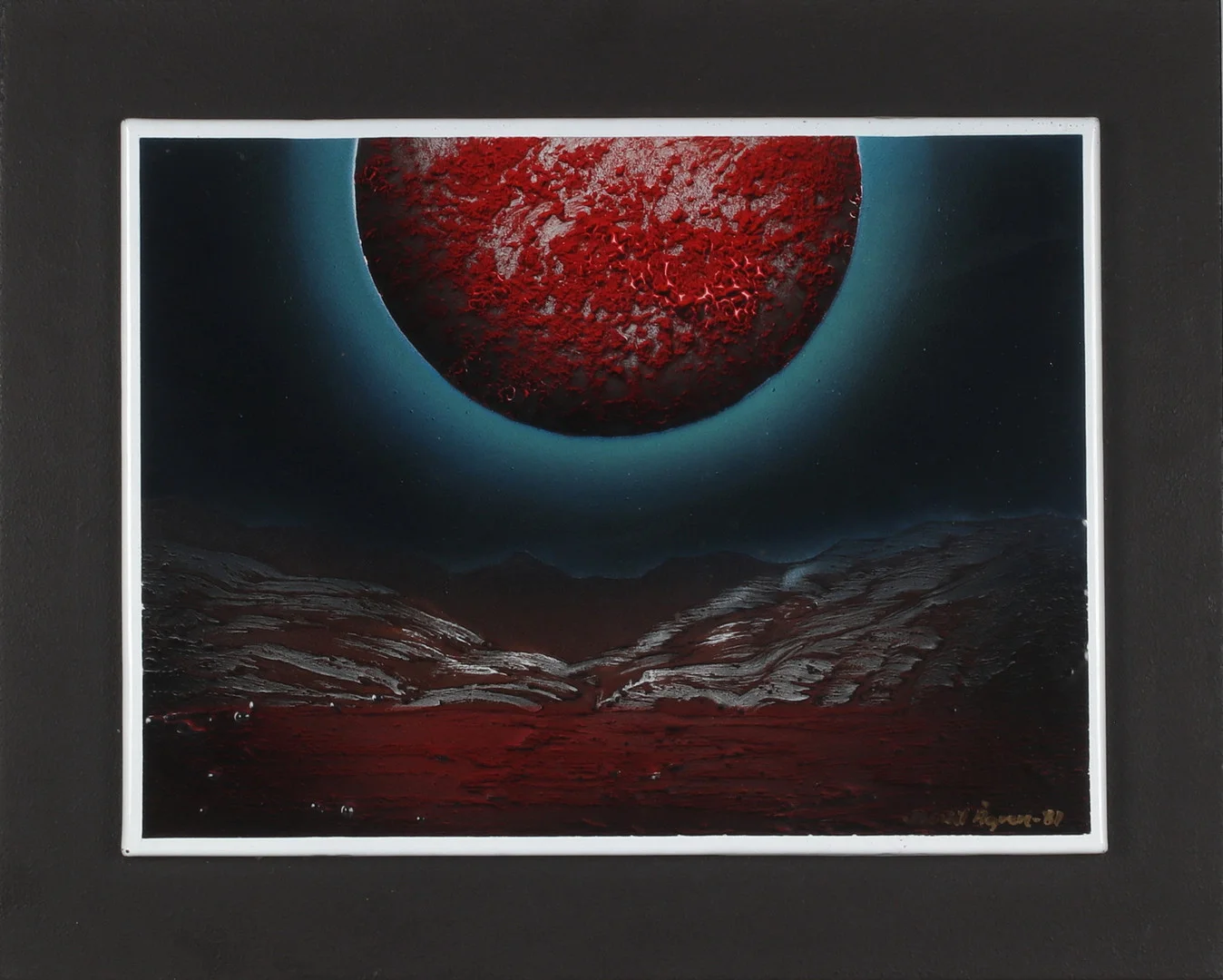 BERTIL ÅGREN. "Planetens Ceres", emalj, signerad och daterad -81. — Other — Stadsauktion Sundsvall