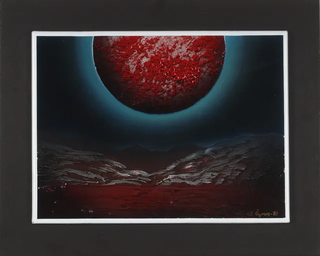 BERTIL ÅGREN. "Planetens Ceres", emalj, signerad och daterad -81.