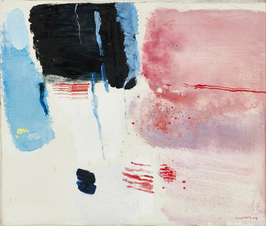 NILS MÖLLER (1917-2004), "Vårhändelse", signerad, olja på duk. — Paintings — Crafoord Auktioner Stockholm