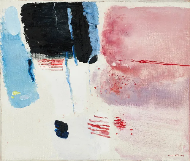 NILS MÖLLER (1917-2004), "Vårhändelse", signerad, olja på duk.