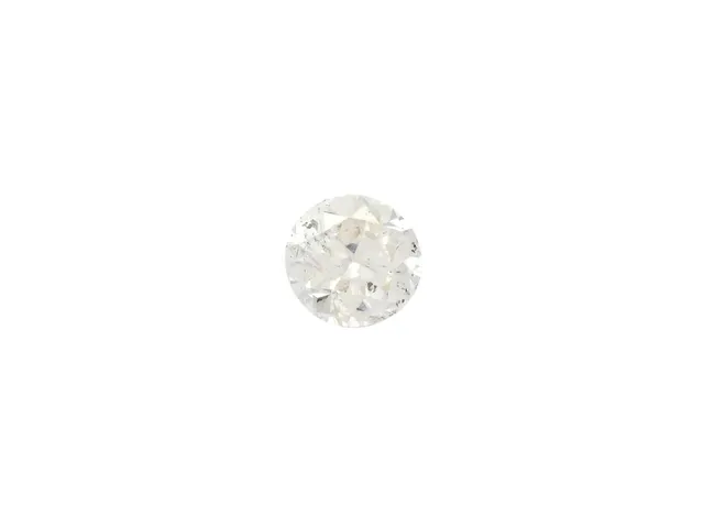 DIAMANT, äldre briljantslipad, 0,42 ct, ca CR/P, slitna fasettkanter.