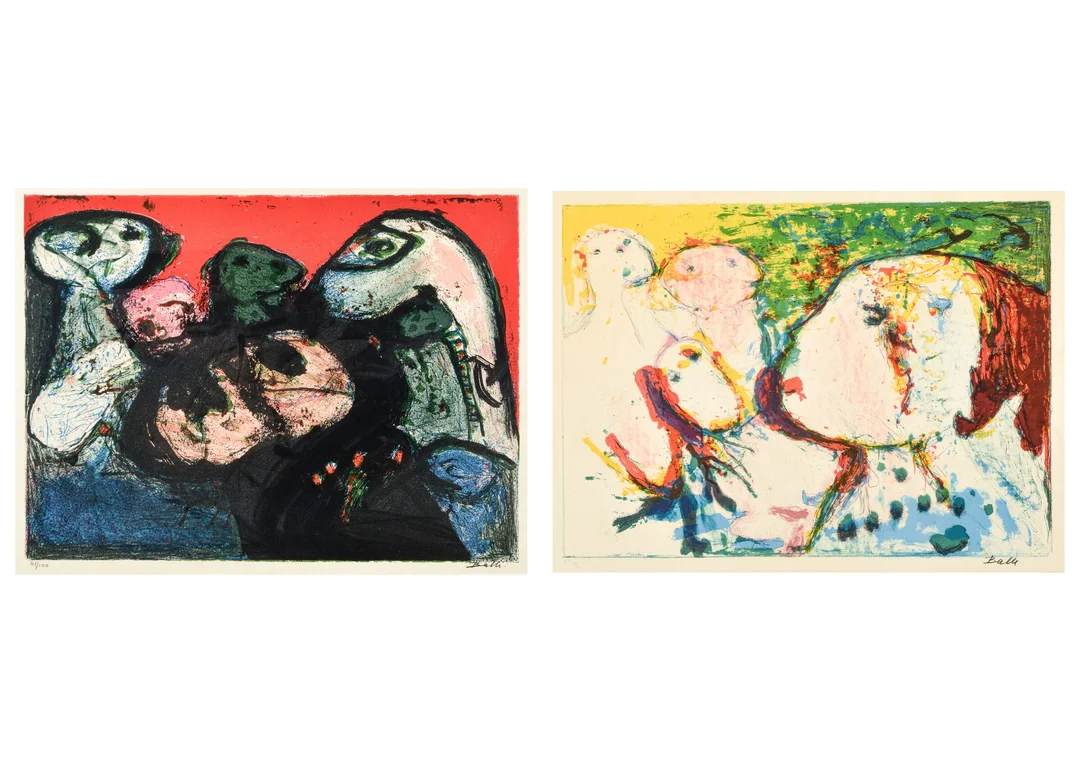 Mogens Balle. Two compositions (2) — Paintings and sculptures/Prints and photography — Lauritz