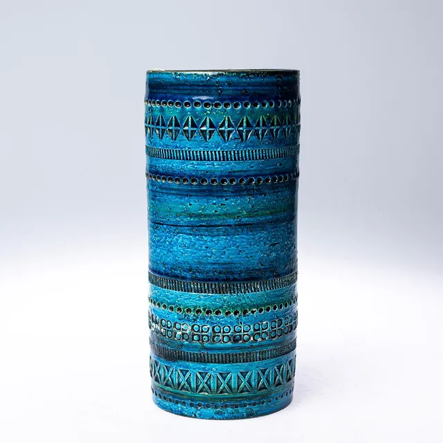 ALDO LONDI. Vas, "Rimini Blue", Bitossi, Italien.