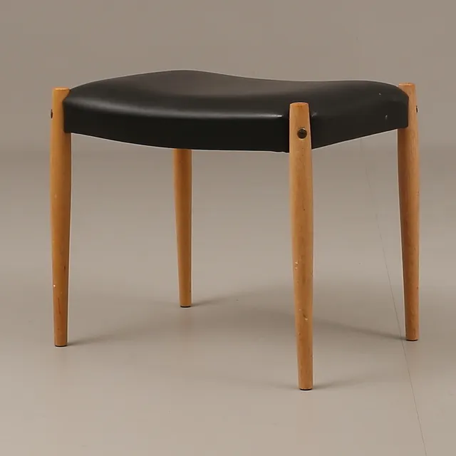 PALL, teak och konstläder, 1960-tal.