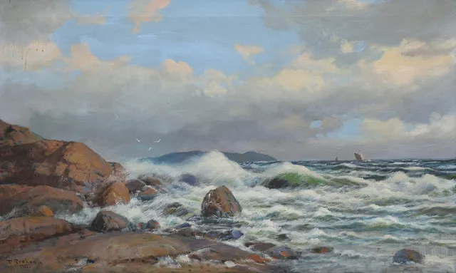 THORVALD RYGAARD. KUSTMOTIV, 1933.