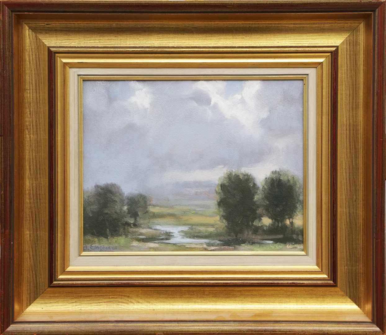ANDERS EMGÅRD. OLJA, på pannå, signerad. — Paintings — Kalmar Auktionsverk