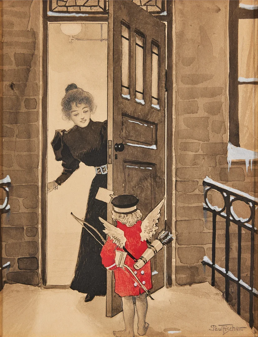PAUL FISCHER (1860-1934). "Kärleksbarnet". — Paintings — Stockholms Auktionsverk Magasin 5