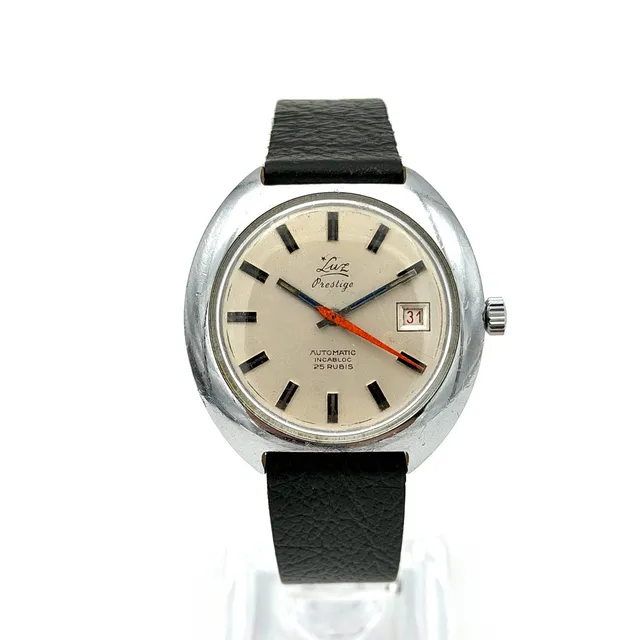 LUZ Prestige, armbandsur, 1960/70-tal, automatic, stål.
