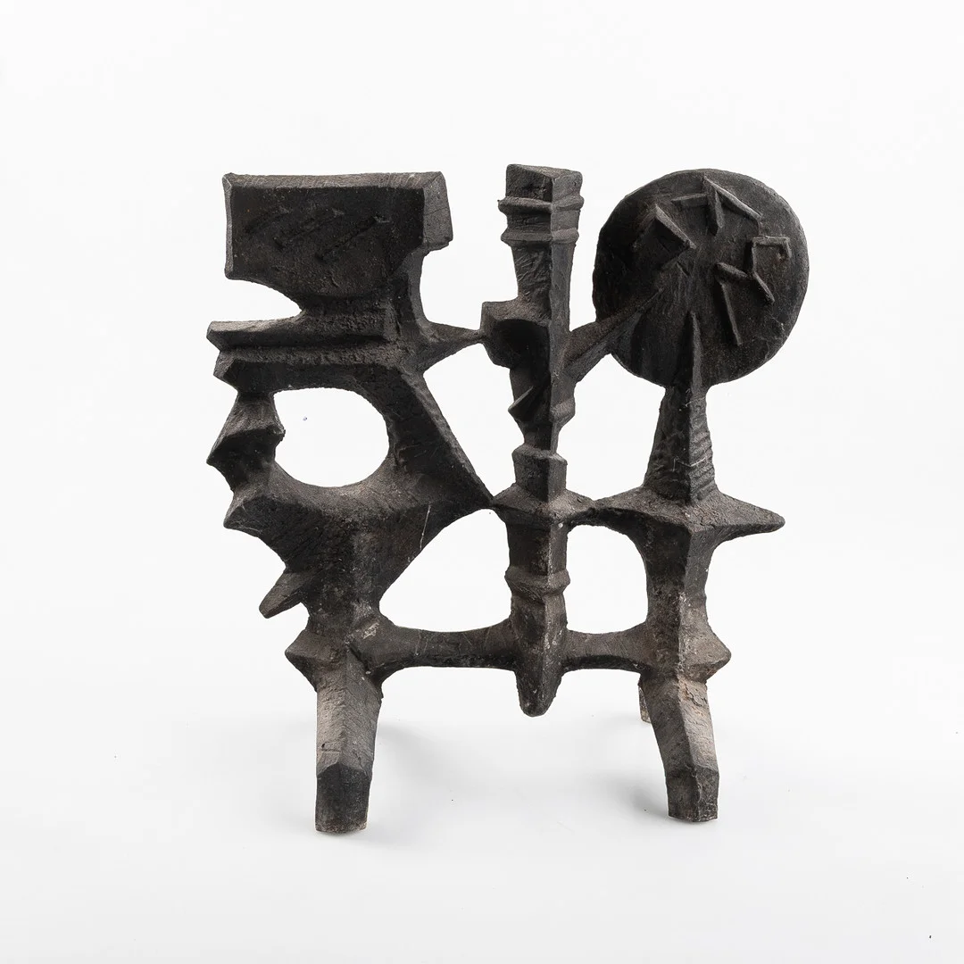 OLLE HERMANSSON. Gnistskydd, gjutjärn, Husqvarna, 1960-tal. — Miscellaneous — Stockholms Auktionsverk Helsingborg