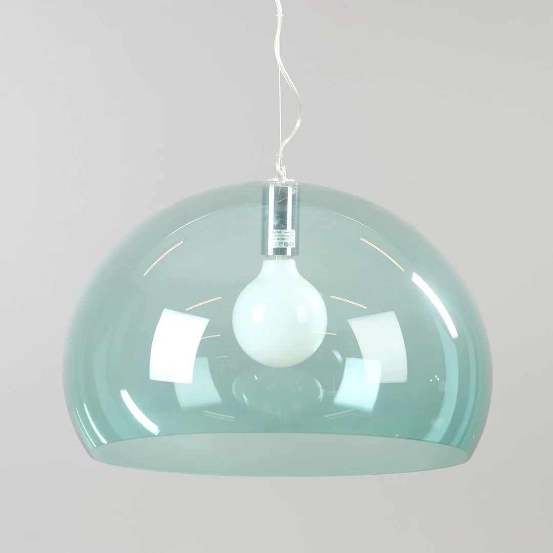 FERRUCCIO LAVIANI. Taklampa, "FL/Y",metall och plast, Kartell. — Ceiling lights — Helsingborgs Auktionskammare