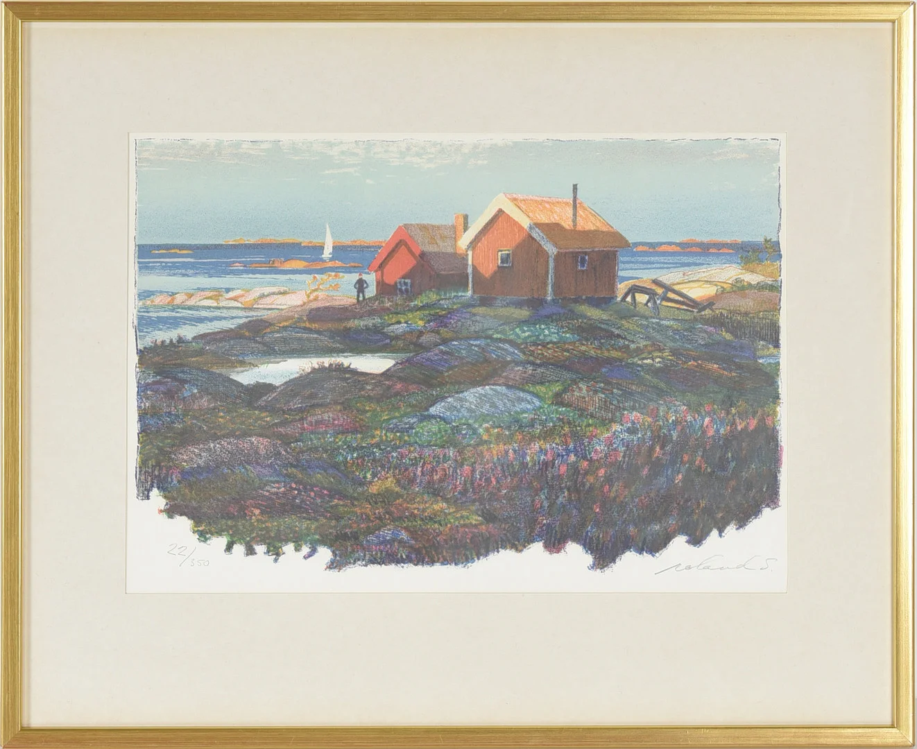ROLAND SVENSSON. Litografi. — Engravings & Prints — Stockholms Auktionsverk Helsingborg