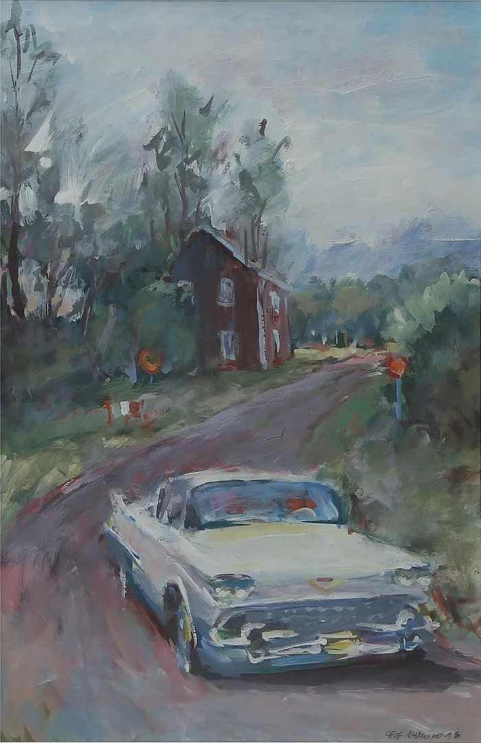LEIF AHNLUND. OLJA på duk, inglasad, signerad, 1900-tal. — Paintings — Kalmar Auktionsverk