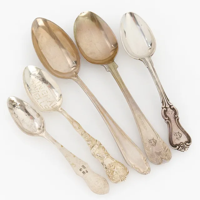 SKEDAR, 5 st, silver, blandade modeller.