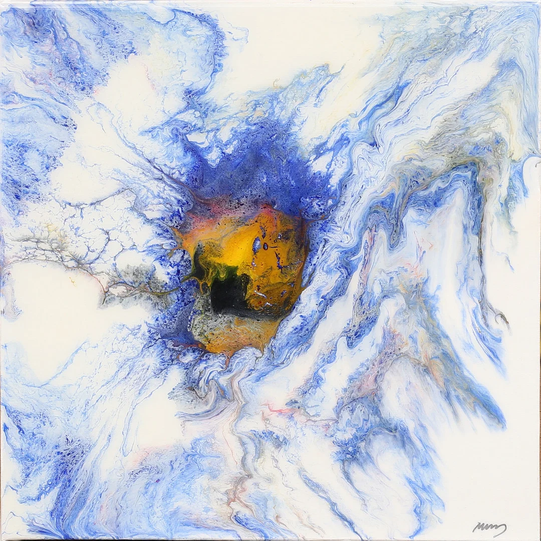 MARCUS JACOBSSON. Komposition, blandteknik, monogramsignerad MJ. — Paintings — Garpenhus Auktioner